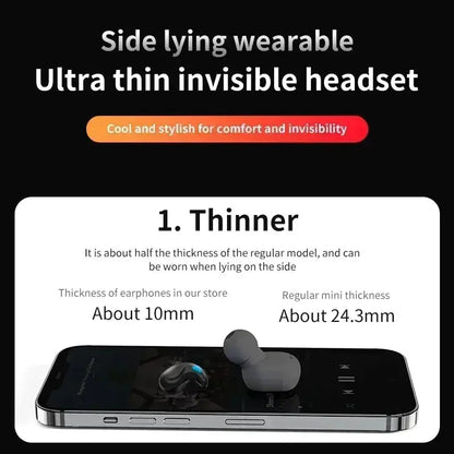 X55 Mini Wireless Earphones Bluetooth Headphones Noise Reduction Sport Game Sleep Bluetooth 50 Earbuds HIFI Stereo Music Headset by All Mart Bristol Ltd