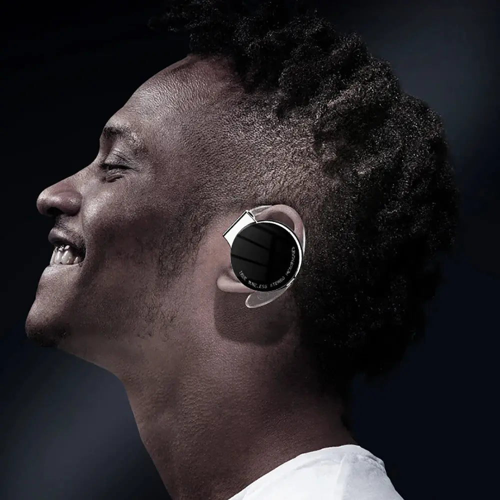 F2 TWS Bluetooth Earphones with Microphone Earhook Running Sports Call Headset LED Display HiFi Stereo Music Wireless Headphones by All Mart Bristol Ltd