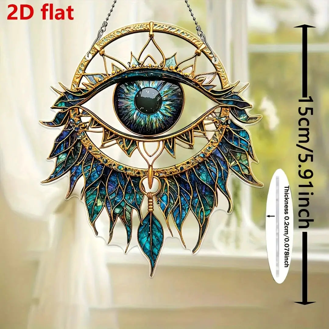 1PcEvil Eyes Hanging Decoration Hanging Pendant Wind Chime Suncatcher Home Window Ornament Garden Decor Car Interior Decoration by All Mart Bristol Ltd
