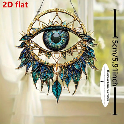 1PcEvil Eyes Hanging Decoration Hanging Pendant Wind Chime Suncatcher Home Window Ornament Garden Decor Car Interior Decoration by All Mart Bristol Ltd