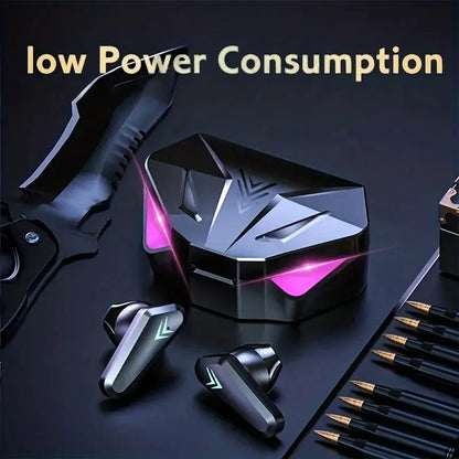 TWS Wireless Bluetooth Headset LED Display Gamer Earbuds with Mic Wireless Headphones Noise Cancelling Bluetooth Earphones X15 by All Mart Bristol Ltd