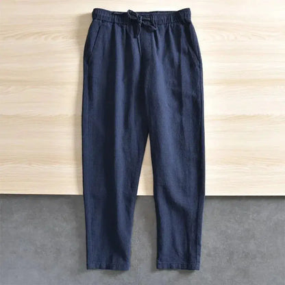 Men's Casual Pants Baggy Streetwear Men Joggers Cotton Linen Sports Trousers Long Straight Pants for Men by All Mart Bristol Ltd
