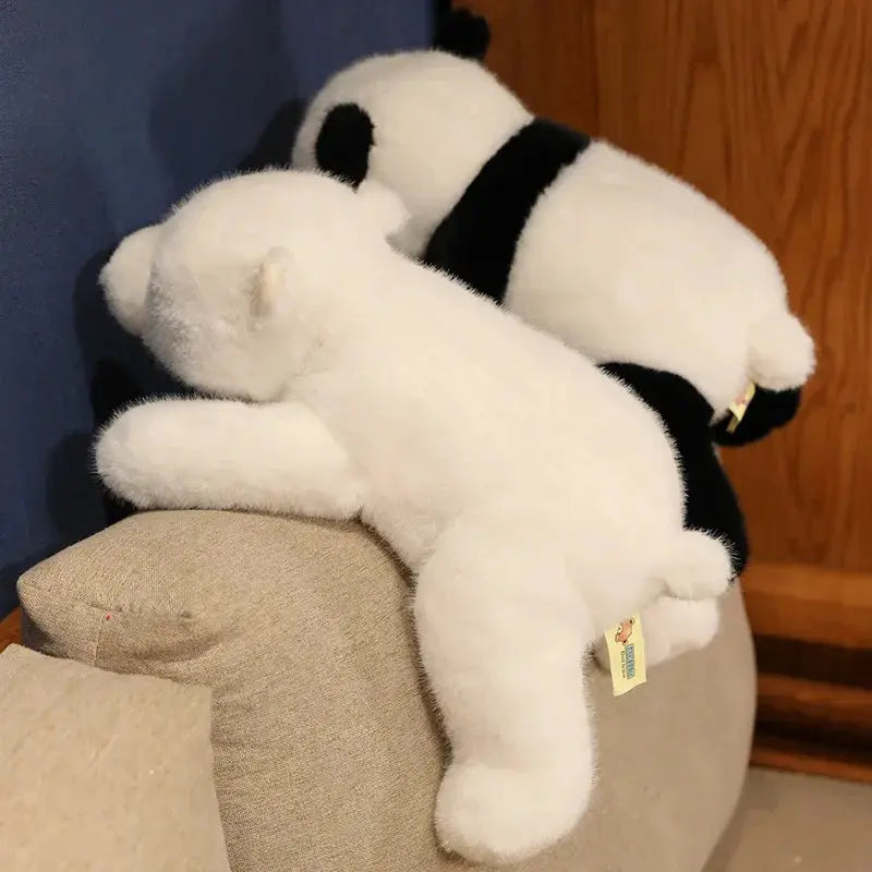 Kawaii Comfort Soft Animal Plush Throw Pillow Polar Bear Brown Bear Panda Lying On The Stuffed Animal Doll Pillow Decorate Room by All Mart Bristol Ltd