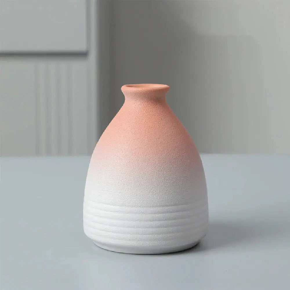 Ceramic Small flower Vase Home Decoration Crafts Tabletop Ornament Simplicity Japanese-style Decoration by All Mart Bristol Ltd