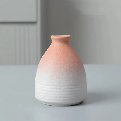 Ceramic Small flower Vase Home Decoration Crafts Tabletop Ornament Simplicity Japanese-style Decoration by All Mart Bristol Ltd