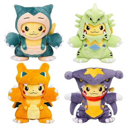 Cos Eevee Pikachu Cosplay Plush Toy Charizard Peluche Snorlax Garchomp Tyranitar Hydreigon Stuffed Animal Doll Plushies Toy Gift by All Mart Bristol Ltd