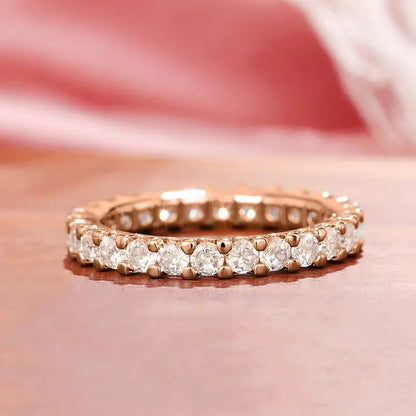 Huitan Fashion Contracted Women's Ring Thin Full Paved Round CZ Versatile Girls Accessories Daily Wear Party Statement Jewelry by All Mart Bristol Ltd