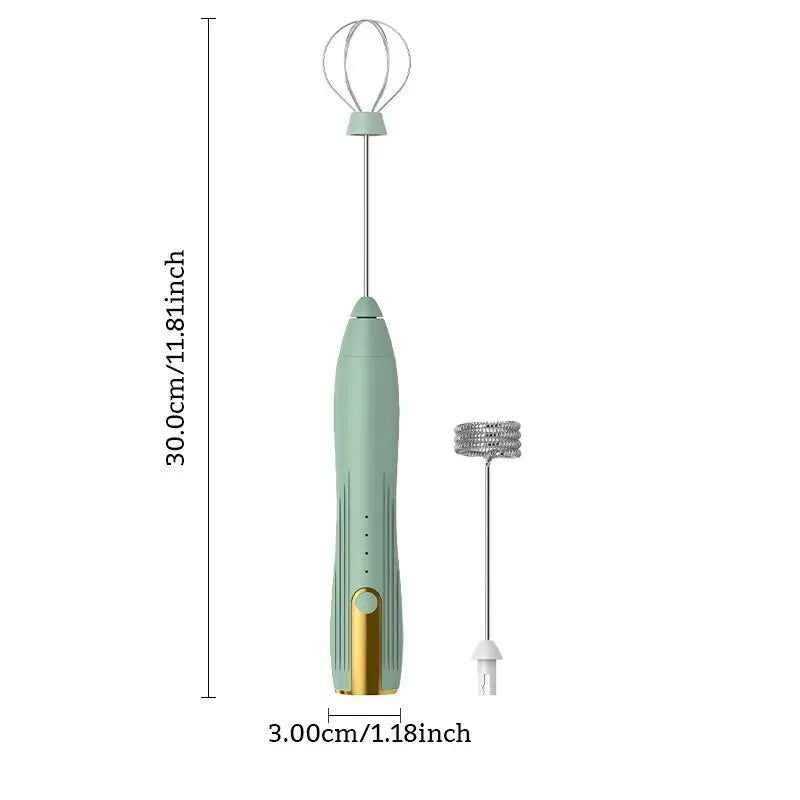 Handheld Electric Milk Frother and Coffee Whisk Mixer by All Mart Bristol Ltd