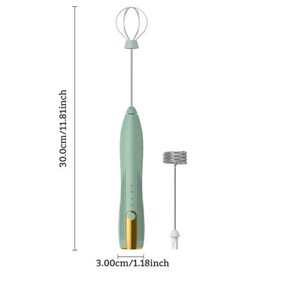 Handheld Electric Milk Frother and Coffee Whisk Mixer by All Mart Bristol Ltd