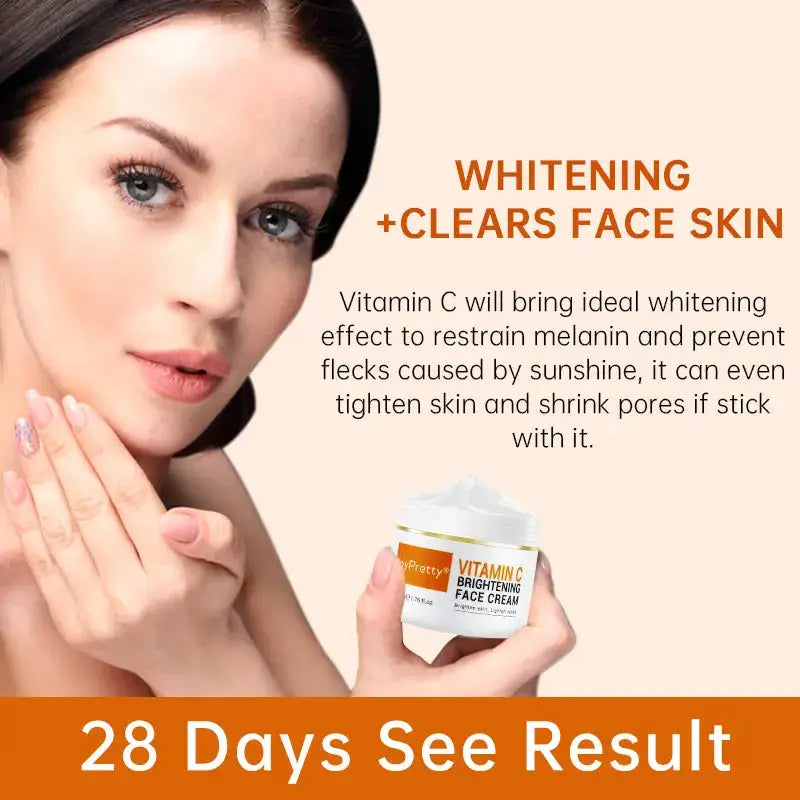 Vitamin C for Face Whitening Set Dark Spots Removal Cream Skincare Kits Eye Lightening Moisturizing Facial Serum Skin Care by All Mart Bristol Ltd