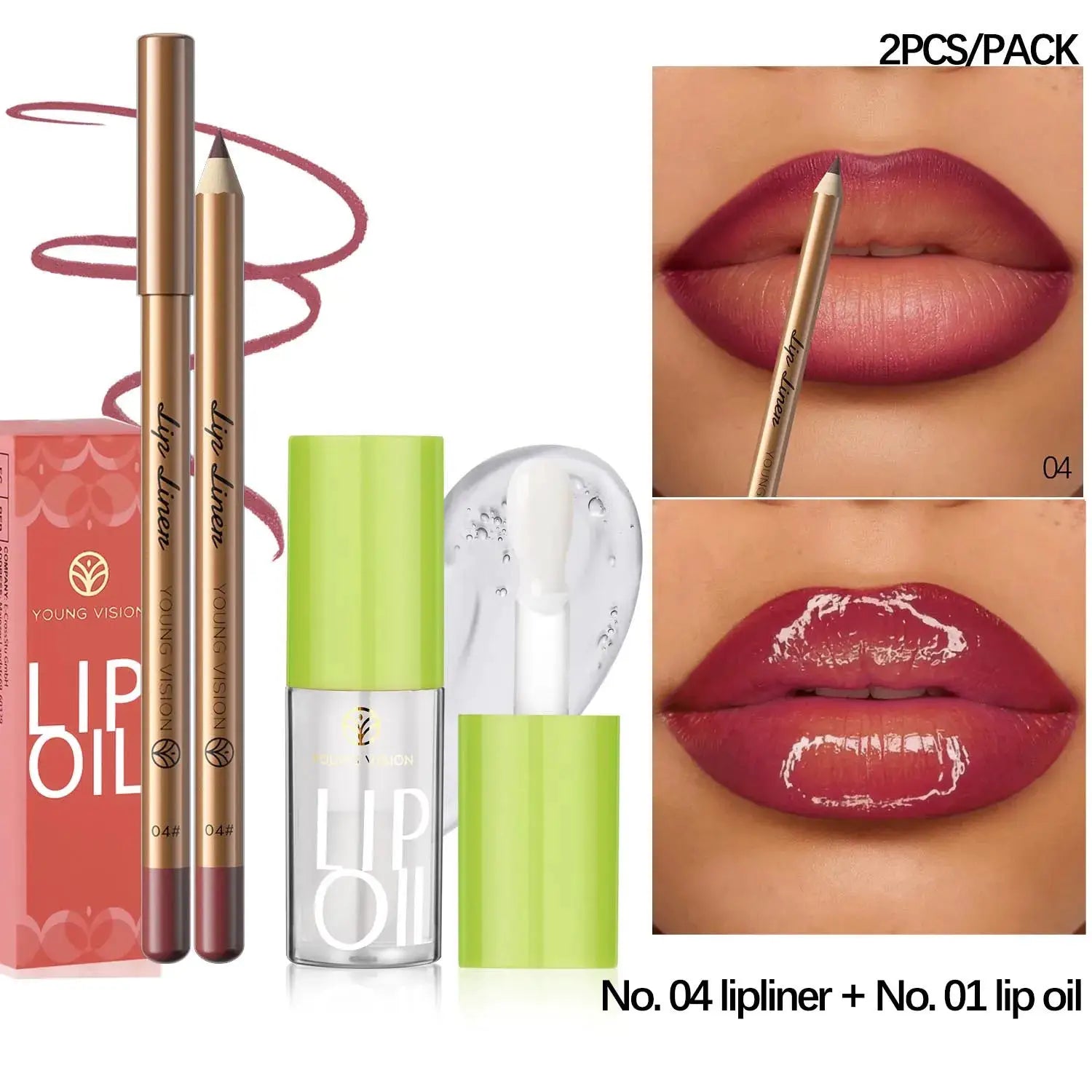 USHAS 12 Color Lip Liner + LIPSTICK Set Easy Coloring Matte Lipstick Long lasting nude red lipstick by All Mart Bristol Ltd