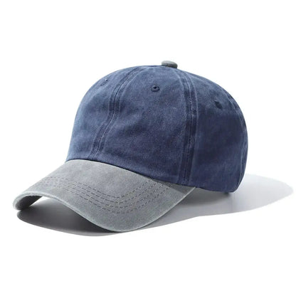 Fashion WASHED DENIM Baseball Cap Men Women Distressed Faded Caps Sunscreen Hats Adjustable Baseball Hats Outdoor Sports Hats by All Mart Bristol Ltd