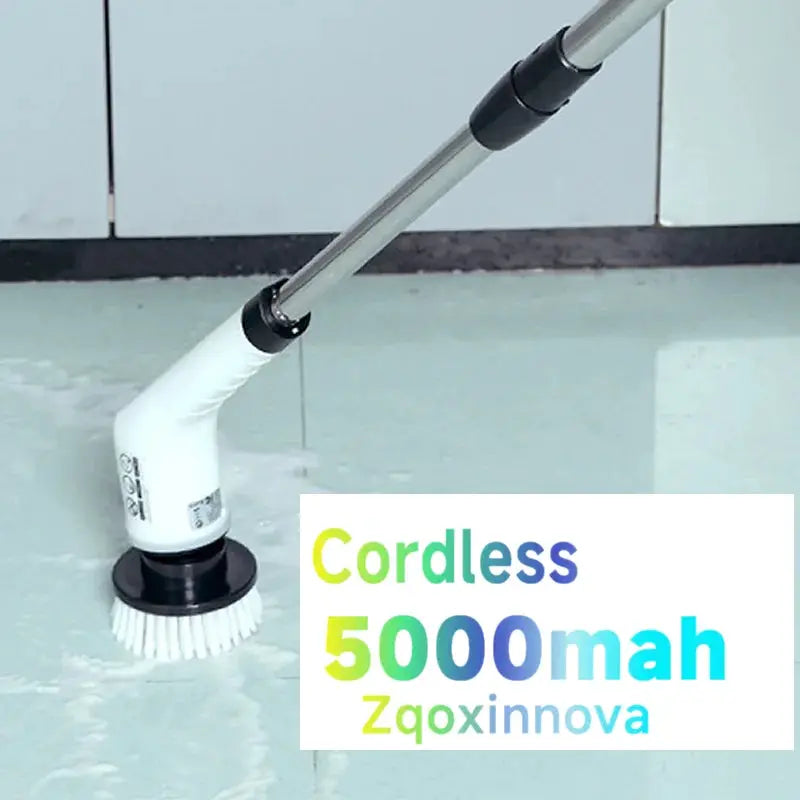 Household Cordless Spin Scrubber Kitchen Gadgets Hair Brushes Bathroom Broom Toilet Mops Electric Multipurpose Cleaning Brush by All Mart Bristol Ltd