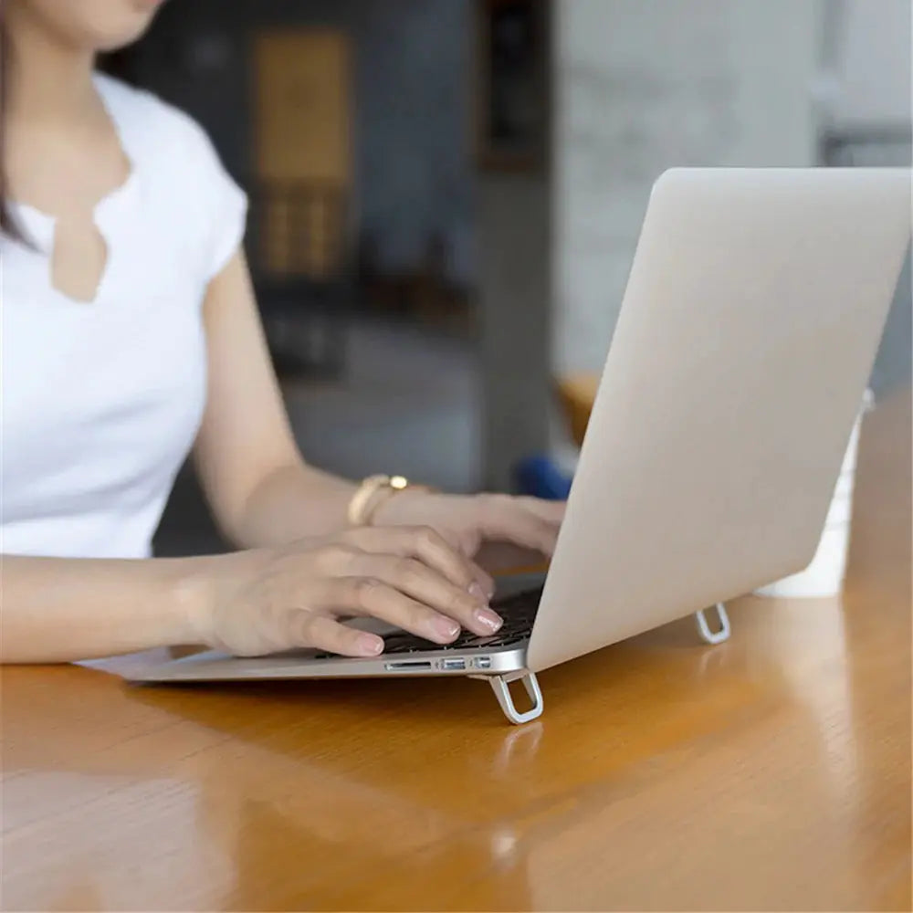 Mini Portable Legs Laptop Stand For Computer Keyboard Holder Laptop Stands For Macbook Huawei Xiaomi Notebook Aluminum Support by All Mart Bristol Ltd