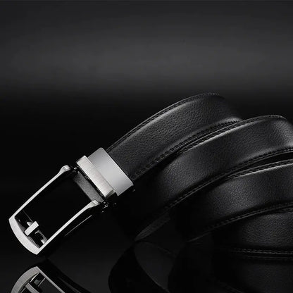 Men Belt Top quality cow genuine leather men's belt cowhide strap for male automatic buckle belts for men alloy buckle belt by All Mart Bristol Ltd