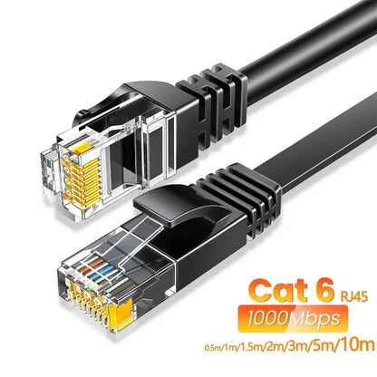 Cat6 Ethernet Cable Gigabit High Speed 1000Mbps Internet Cable RJ45 Shielded Network LAN Cord for Laptop Router PC PS5 4 3 Xbox by All Mart Bristol Ltd