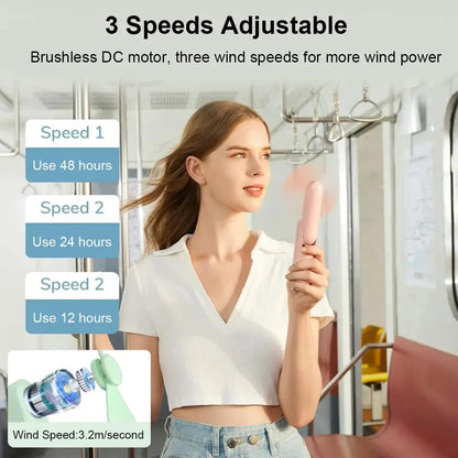 Portable Mini Handheld Fan Small Pocket Fan USB Rechargeable Battery Fan Folding Cooling Hand Fan Mini USB Fan with Power Bank by All Mart Bristol Ltd