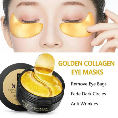 Skincare Products 24K Gold Hyaluronic Acid Eye Mask Remove Dark Eye Circles Collagen Eye Patches Korean Face Care Product by All Mart Bristol Ltd