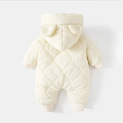 Winter Baby Outwear Clothing Fur Lining Warm Toddler Girl's Boy's Rompers Cartoon Bear Infant Jumpsuit by All Mart Bristol Ltd