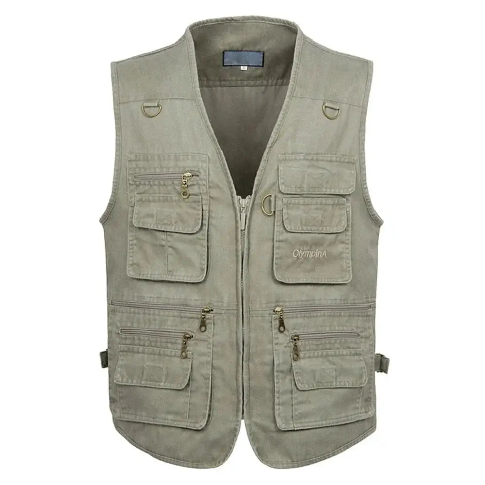 8XL 9XL 10XL New Male Casual Summer Big Size Cotton Sleeveless Vest With Many 16 Pockets Men Multi Pocket Photograph Waistcoat by All Mart Bristol Ltd
