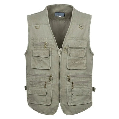 8XL 9XL 10XL New Male Casual Summer Big Size Cotton Sleeveless Vest With Many 16 Pockets Men Multi Pocket Photograph Waistcoat by All Mart Bristol Ltd