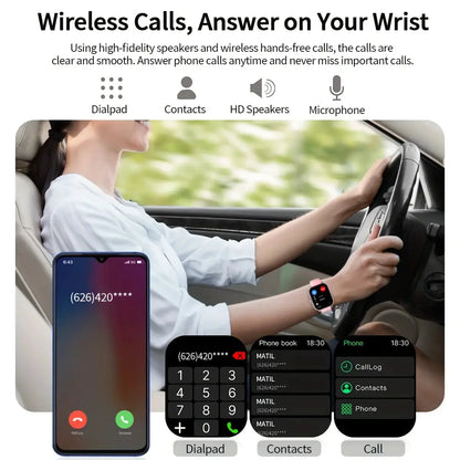 G.LWear New Women's Smart Watch Bluetooth Call Fitness Tracker Heart Rate Monitor Alarm Clock Outdoor Sports Men's Smartwatch by All Mart Bristol Ltd