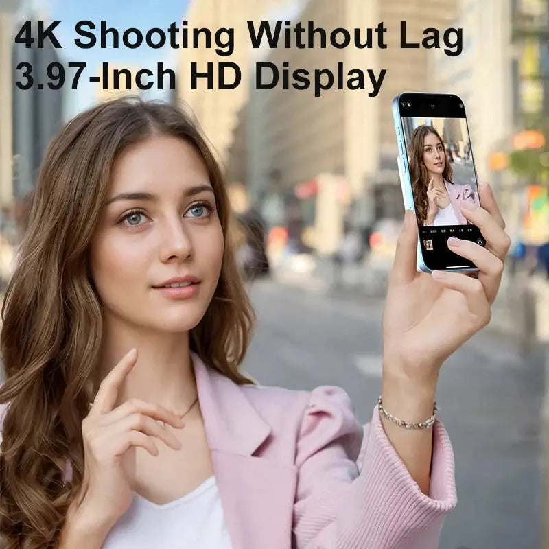 Magnetic Phone Monitor - Real-Time Selfie/Rear Cam - 4K Streaming Assistant - Wide Angle - Fits Most Phones by All Mart Bristol Ltd