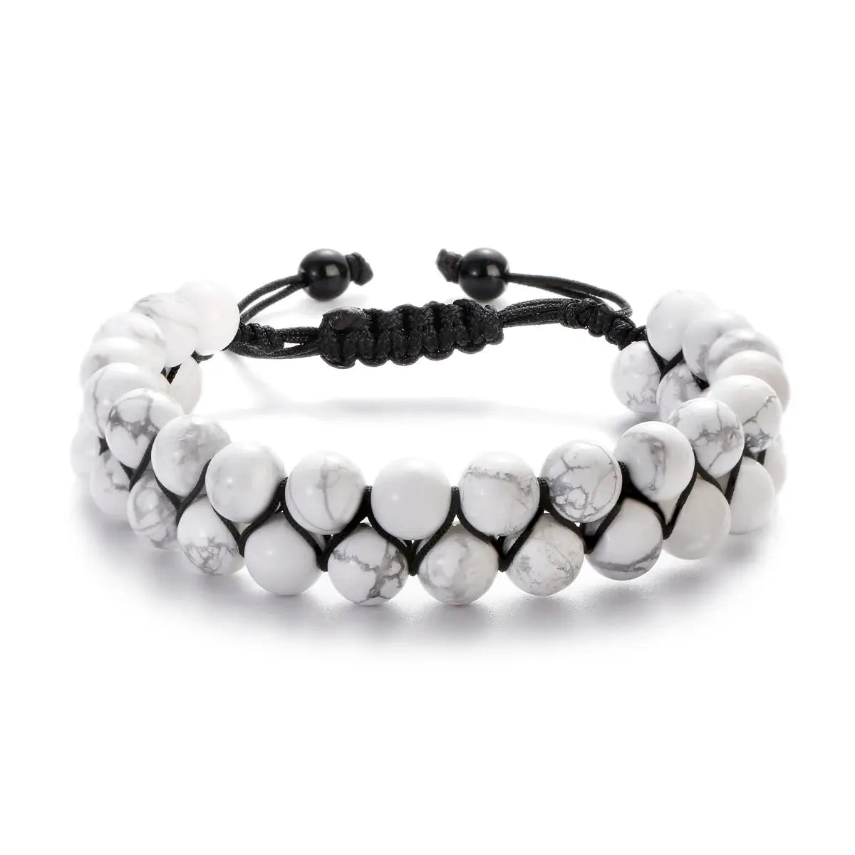 Fashion Men Bracelets Hematite Tiger Eye Double Layer Row Bracelets Pulsera Hombre Magnetic Health Protection Healing Bracelets by All Mart Bristol Ltd