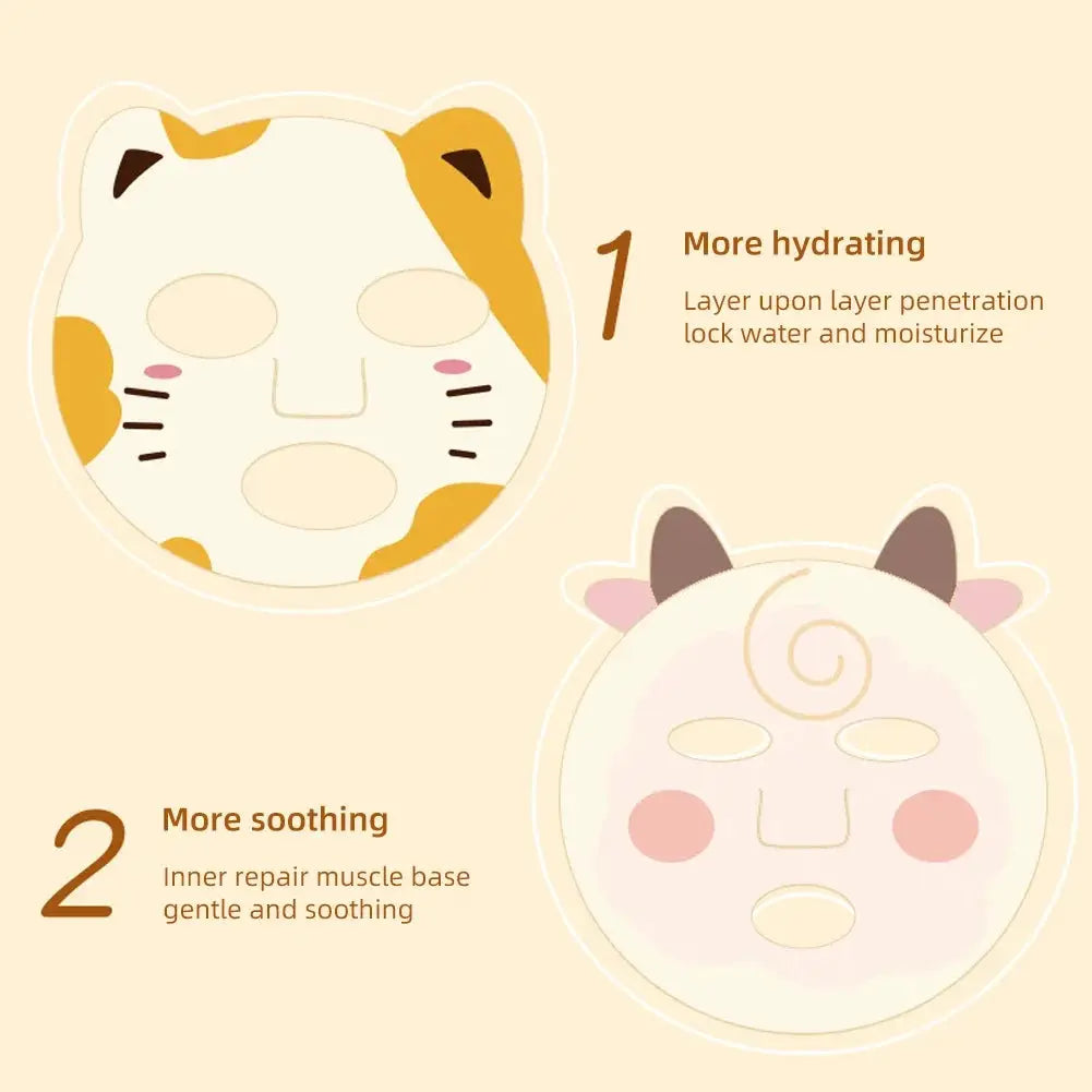 Animal Children's Sheet Mask Skincare Beauty Kids Spa Moisturize Face Masks For Birthday Party Gifts facial mask by All Mart Bristol Ltd