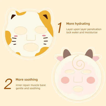 Animal Children's Sheet Mask Skincare Beauty Kids Spa Moisturize Face Masks For Birthday Party Gifts facial mask by All Mart Bristol Ltd