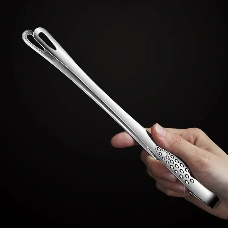 2Pcs Kitchen Tongs Barbecue Grill Tongs Stainless Steel Cooking Tweezers Chef Food Meat Tongs Clip BBQ Tools Kitchen Accessories by All Mart Bristol Ltd