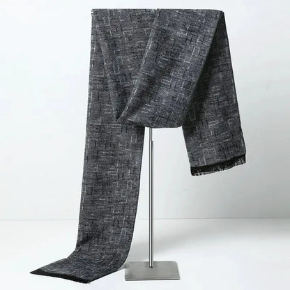 Designer Brand Plaid Men's Cashmere Scarf Winter Warm Scarves Shawls Casual Business Long Wraps Pashmina Christmas Gift for Man by All Mart Bristol Ltd
