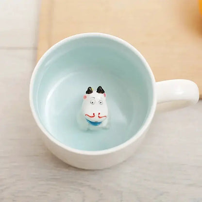 400ML Ceramic Mugs Creative Cute Cartoon Stereo Animal Milk Coffee Cups Couple Cups of Household Drinking Water Supplies by All Mart Bristol Ltd