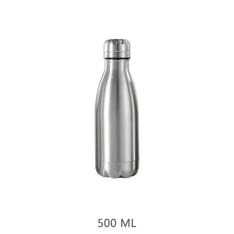 Stainless Steel Water Bottle Hot Cold Water Bottle for Travel Camping Sports Drink Bottles Drinkware Cup Hiking Water Bottle New by All Mart Bristol Ltd