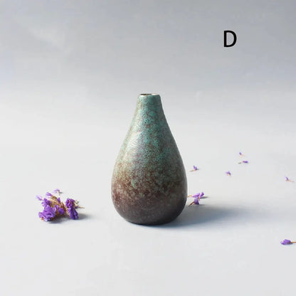 Ceramic Small flower Vase Home Decoration Crafts Tabletop Ornament Simplicity Japanese-style Decoration by All Mart Bristol Ltd