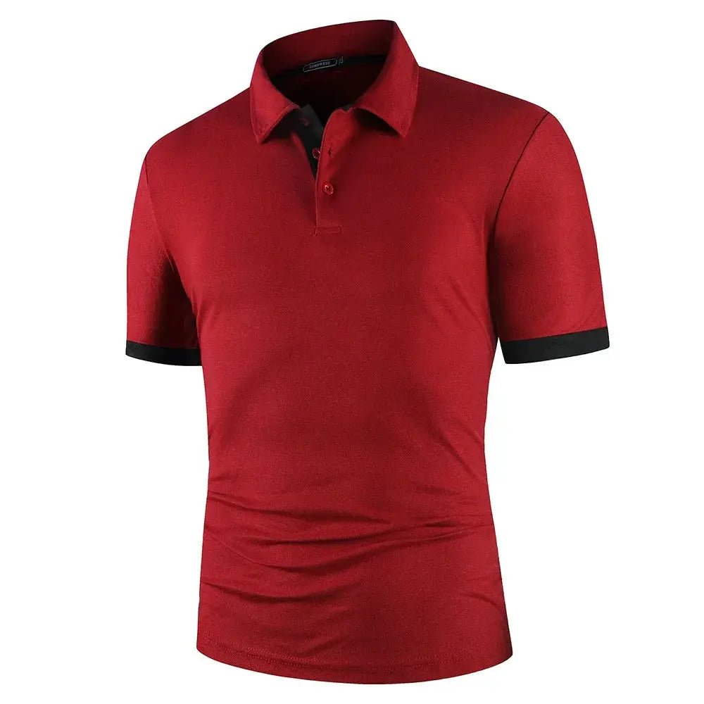 Men Polo Men Shirt Short Sleeve Polo Shirt Contrast Color Polo New Clothing Summer Streetwear Casual Fashion Men tops by All Mart Bristol Ltd