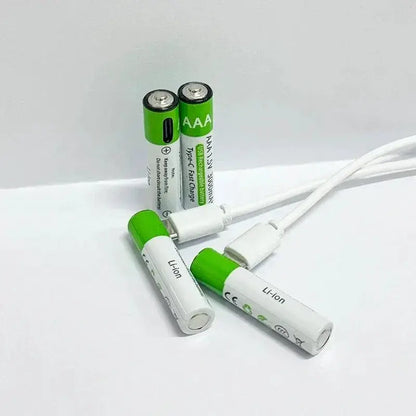 2025NEW Lithium-Ion Battery Type-C Rechargeable High-Capacity Battery AA&AAA Battery For remote control, mouse, electric toys by All Mart Bristol Ltd