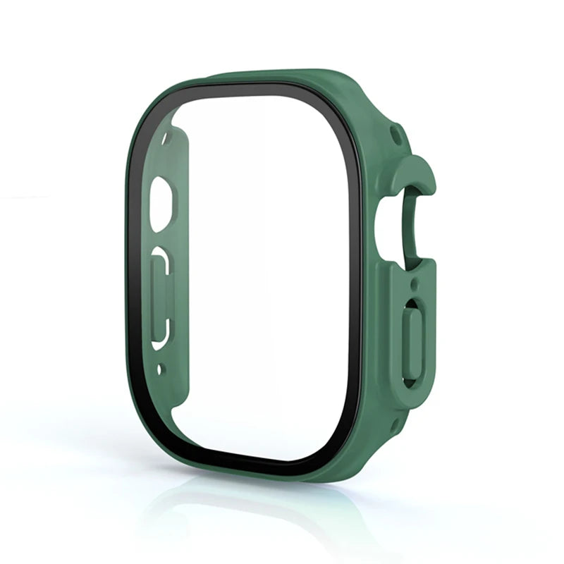 Glass+case For Apple Watch Ultra 49mm PC Bumper+Screen Protector Tempered luxury box Cover for apple watch ultra 2 Accessories by All Mart Bristol Ltd
