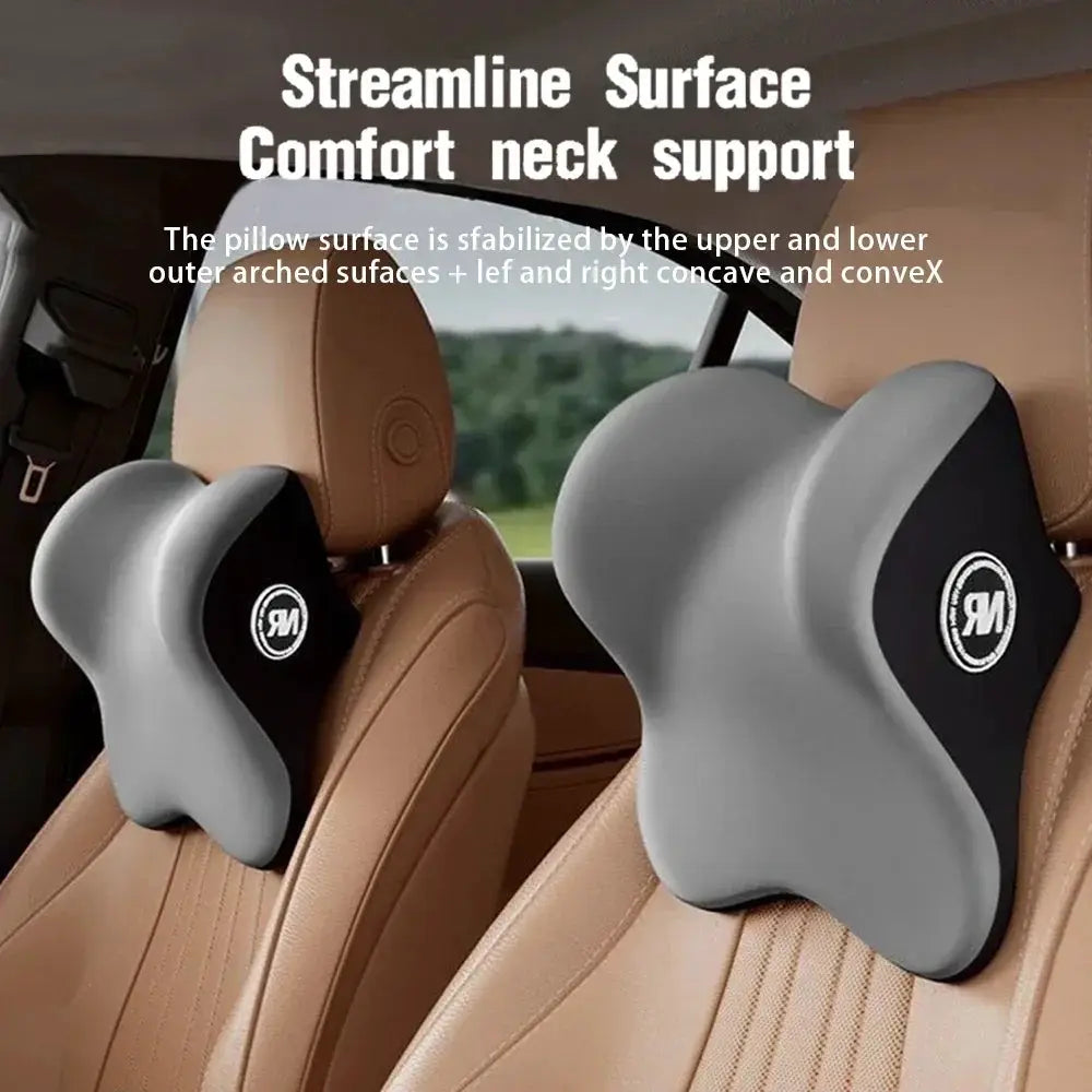 New Memory Foam Car Universal Headrest Lumbar Cushion Back Cushion Lumbar Pillow Car Comfort Neck Pillow Car General Accessories by All Mart Bristol Ltd