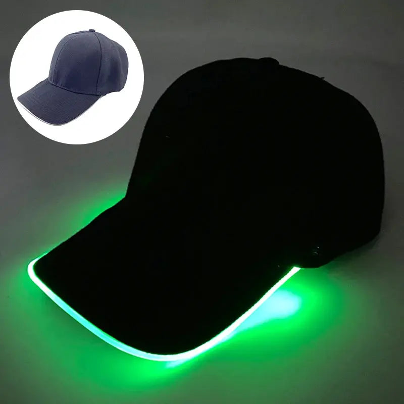 Wholesale Baseball Caps Night Glow Light Cap Boys Girls Fashion Headwear Costumes Accessory Caps Hats by All Mart Bristol Ltd