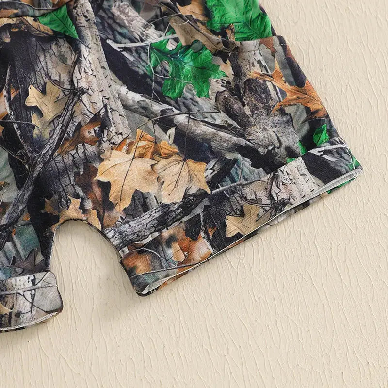 New Toddler Boy Clothes 2pcs Newborn Baby Boys Summer Short Sleeve Letter Print T-shirt with Leaves Print Shorts Outfits Clothes by All Mart Bristol Ltd