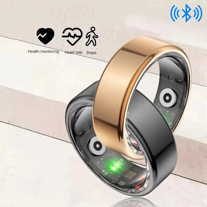 Smart Ring Heart Rate Blood Pressure Blood Oxygen Sleep Monitor Waterproof Smart Ring Multi-sport Modes For Android IOS by All Mart Bristol Ltd