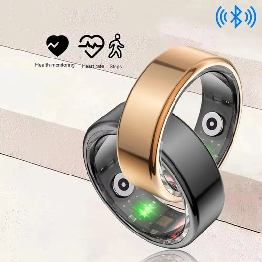 Smart Ring Heart Rate Blood Pressure Blood Oxygen Sleep Monitor Waterproof Smart Ring Multi-sport Modes For Android IOS by All Mart Bristol Ltd