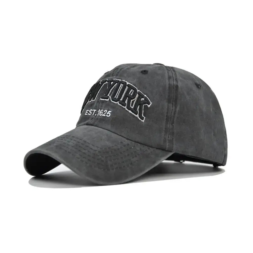 Fashion WASHED DENIM Baseball Cap Men Women Distressed Faded Caps Sunscreen Hats Adjustable Baseball Hats Outdoor Sports Hats by All Mart Bristol Ltd