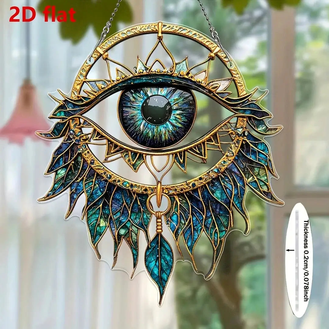 1PcEvil Eyes Hanging Decoration Hanging Pendant Wind Chime Suncatcher Home Window Ornament Garden Decor Car Interior Decoration by All Mart Bristol Ltd