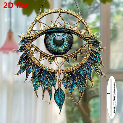 1PcEvil Eyes Hanging Decoration Hanging Pendant Wind Chime Suncatcher Home Window Ornament Garden Decor Car Interior Decoration by All Mart Bristol Ltd