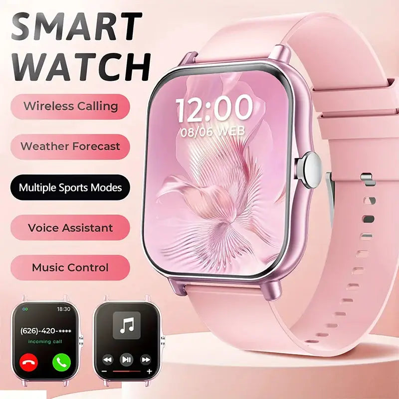 G.LWear New Women's Smart Watch Bluetooth Call Fitness Tracker Heart Rate Monitor Alarm Clock Outdoor Sports Men's Smartwatch by All Mart Bristol Ltd