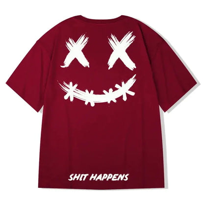 HMZ 2024 T Shirt Streetwear Men Oversized Hip Hop T-Shirt Print Harajuku Tshirt Summer Short Sleeve Cotton Loose Tops Tees Men by All Mart Bristol Ltd