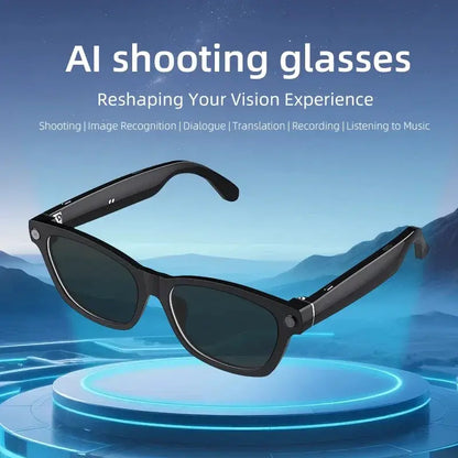 AI Smart Glasses 4K HD 800W Pixel Camera Video Outdoor Sport Sunglasses AI ChatGPT Translation Recording Bluetooth Call Glasses by All Mart Bristol Ltd