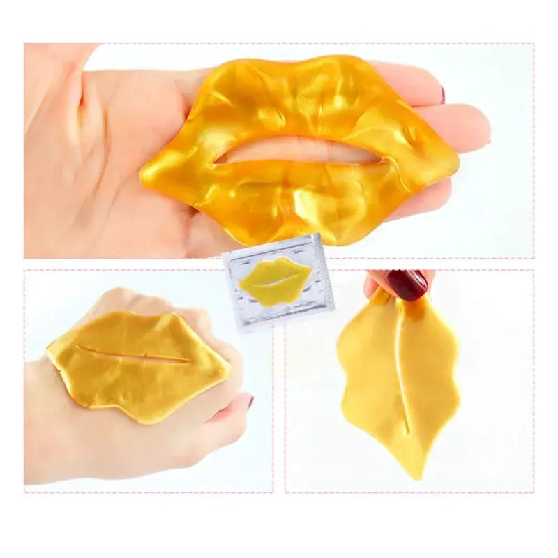 5pcs Crystal Collagen Lip Mask Lips Plumper Pink Lip Patches Moisture Nourishing Essence Korean Cosmetics Skin Care for Beauty by All Mart Bristol Ltd